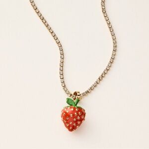 Kate Spade x Target NWT Strawberry Charm Necklace